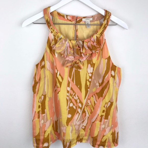 J. Crew Tops - J. Crew |  Yellow, Peach & Cumin Halter Tank